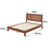 Zinus King Deluxe Solid Wood Bed Frame Dark Brown AU-PWPBBHE-12K image NaN