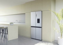 Haier 507L Quad Door Refrigerator Freezer Satina Silver HRF580YPS hero image