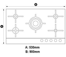 Fisher & Paykel CG905DNGGB1 90cm Natural Gas Cooktop hero image