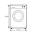 Samsung WW85J5410IW 8.5kg Front Load Washing Machine image NaN