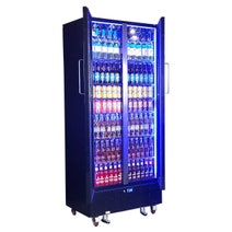 Schmick 694L Two Door Heated Glass Beverage Refrigerator Black SK668-B-HD hero image