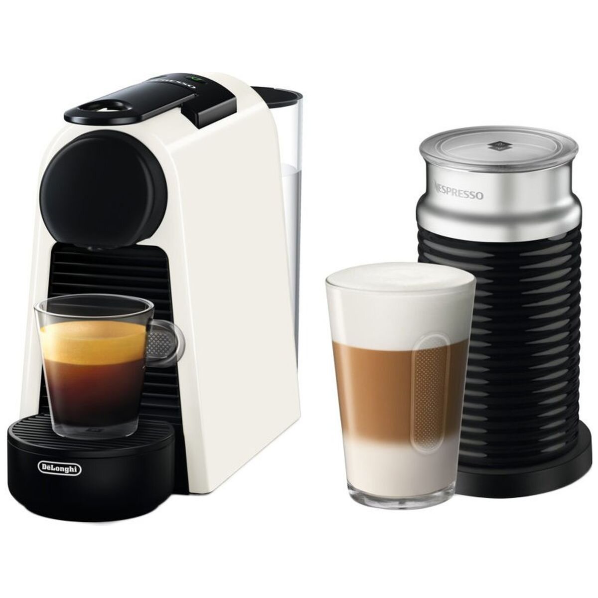 De Longhi Essenza Mini Capsule Coffee Machine White EN85WAE