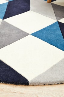 Rug Culture Matrix Small Steel Rug 150X150CM - MTX-904-STE-150X150 hero image