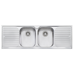 Oliveri Diaz Double Bowl Topmount Sink with Double Drainer  DZ153NTH hero image