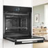 Bosch Series 8 Accentline 60cm Built-In Oven with Added Steam Function Black HRG978NB1A image NaN