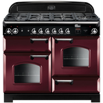 Falcon 110cm Classic Freestanding Dual Fuel Oven/Stove Cranberry and Chrome CLA110DFFCY-CH hero image
