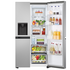 LG 635L Side by Side Fridge with Non-plumbed Ice & Water Dispenser Stainless Steel GS-N600PL  image NaN