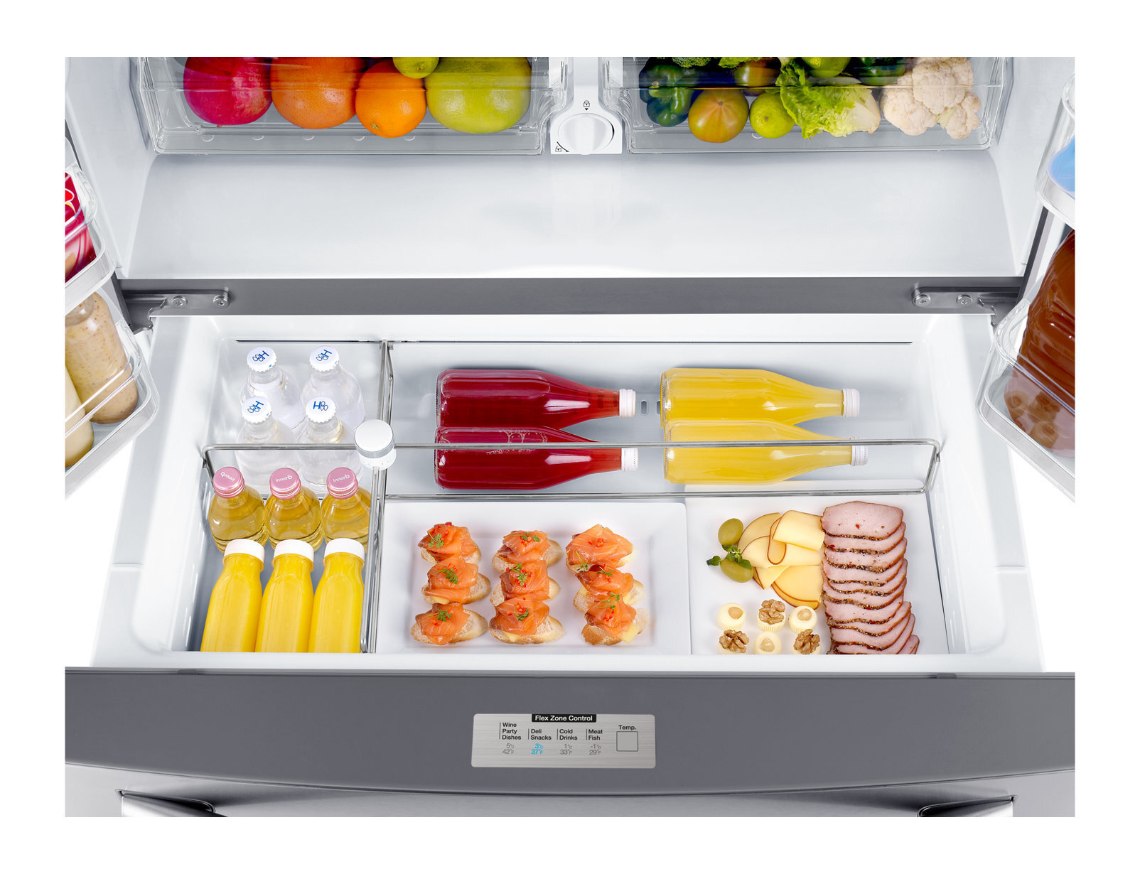 Samsung SRF680CDLS 680 Litre French Four Door Fridge Digital Water Ice  Maker