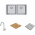 Abey LG200UT2 Lago Double Bowl Undermount Sink Pack image NaN