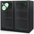 Husky 173L Eco Double Door Back Bar Drinks Chiller Black C2HECO840BKAU image NaN
