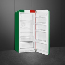 Smeg 270L 50's Retro Style Aesthetic Top Mount Fridge Italian Flag FAB28RDIT3 hero image