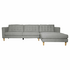 Ostro Esperence Three Seater Right Hand Chaise Sofa Steel U501SARHFCSXSHX image NaN