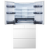 Hitachi 670L Multi Drawer French Door Refrigerator Crystal White Glass R-GW670TAXW image NaN