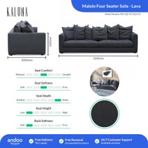 Kalona MALOLO Four Seater Sofa Lava WS-202-01-VILA-03 hero image