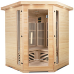 ReGen8 Quadro Corner 2640W 4 Person Infrared Sauna Natural RGSN-QUADCO hero image