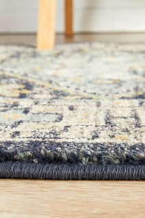 Rug Culture Legacy Large Multi-coloured Rug 400X80CM - LEG-857-NAVY-400X80 hero image