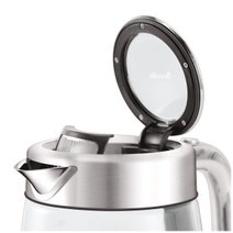 Breville the Smart Crystal Luxe Temperature Control Glass Kettle BKE855BSS hero image