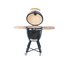 Euro Appliances EK24BKC 24 inch Black Kamado Charcoal BBQ image NaN