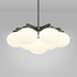 CTO Lighting Cloudesley Medium Chandelier Light - Bronze with Opal Glass CLOCHMBZGO image NaN