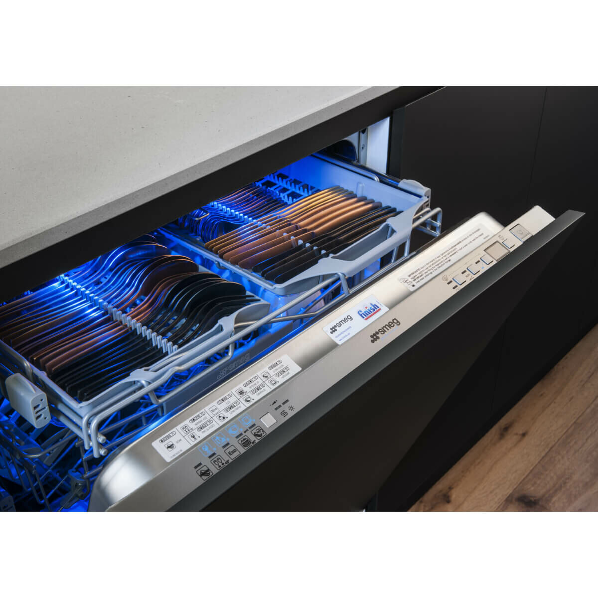 Smeg fully hot sale integrated dishwasher