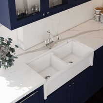 Turner Hastings Patri 100 X 47 Fireclay Double Bowl Butler Sink PA100FS hero image