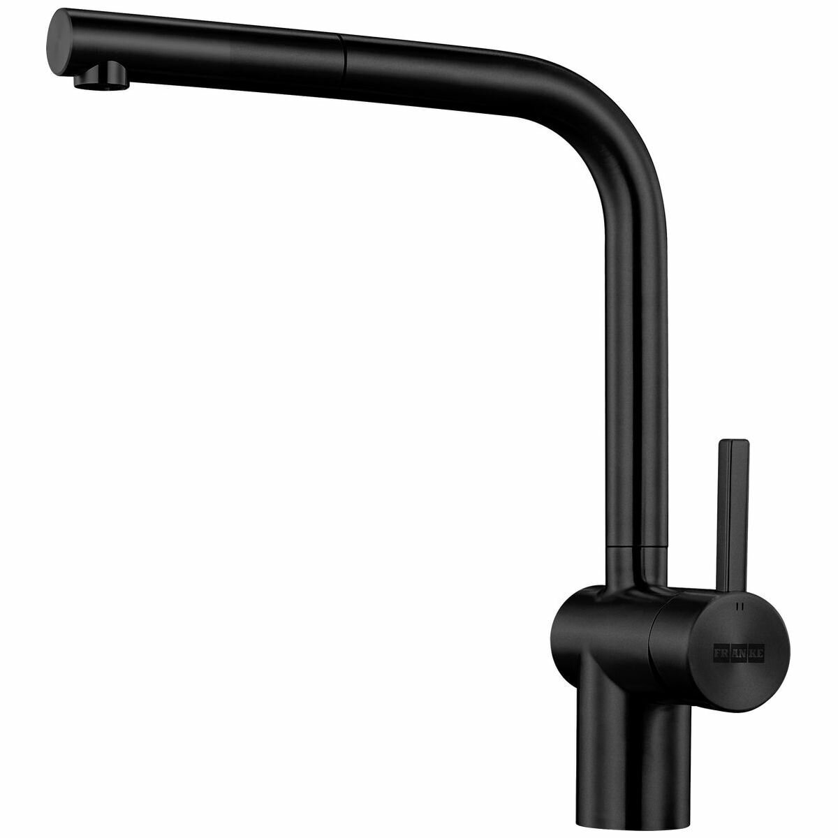 Franke Atlas Neo Pull-Out Tap Black Steel TA9701BS | Appliances Online