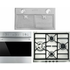 Smeg 60cm Electric Oven, 60cm Natural Gas Cooktop & 52cm Under Cupboard Rangehood Pack SMEGSTARTERPACK4 image NaN