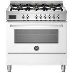 Bertazzoni 90cm Professional White Dual Fuel Freestanding Oven PRO96L1EBIT hero image