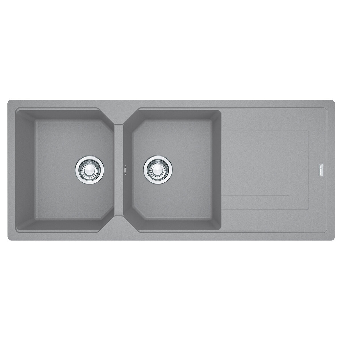 Franke Urban Fragranite Double Bowl Topmount Sink with Reversible Drainer Stone Grey UBG621SG hero image