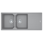 Franke Urban Double Bowl Topmount Sink with Reversible Drainer Stone Grey UBG621SG hero image