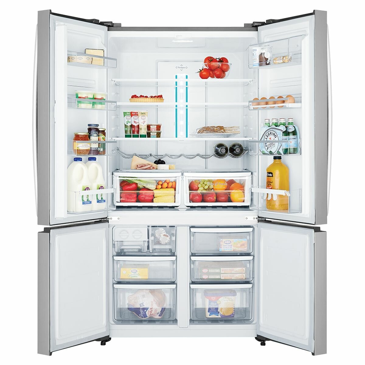 Westinghouse 600l dark stainless steel french door fridge wqe6000bb sale