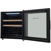 LeCavist 14 Bottle Wine Cabinet Single Zone Black LEK14PV hero image