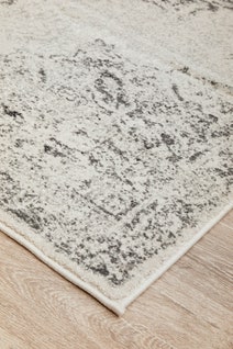 Rug Culture Chrome Large Silver & Off White Rug 290X200CM - CRO-RIT-SIL-290X200 hero image