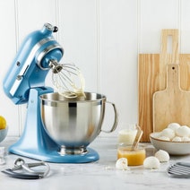KitchenAid KSM195 Artisan Stand Mixer Blue Velvet 5KSM195PSAVB hero image