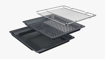 Bosch Series 8 Accentline Built-In Compact Oven with Microwave Function Black CMG936AB1A hero image