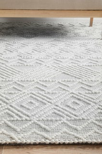 Rug Culture Maison Large Off White & Grey Rug 280X190CM - MSN-KATE-280X190 hero image