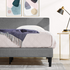 Zinus Liam Classic Home Queen Upholstered Bed Base Dark Grey AU-FPPPDG-12Q image NaN