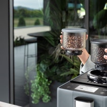 DeLonghi Rivelia Fully Automatic Coffee Machine Grey EXAM44055G hero image
