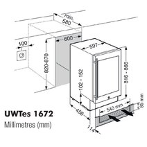 Liebherr34 Bottle Wine Storage Cabinet UWTES1672RH hero image