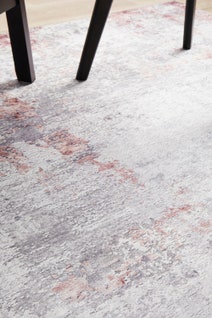 Rug Culture Illusions Extra Large Silver & Blush Rug 320X230CM - ILU156BLUSH320X230 hero image