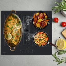 Linarie 60cm Bruz Double Flex Zone Induction Cooktop with Integrated Ventilation System RF6012FLEX hero image