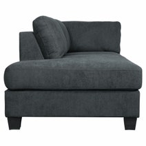 Ostro Tilba Four Seater Left Hand Chaise Lounge Dark Grey U2370ZLHFCSXDYX hero image