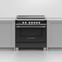 Fisher & Paykel Series 7 90cm Classic Freestanding Induction Electric Cooker Black OR90SCI4B1 image NaN