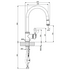 Armando Vicario Provincial Pull Out Kitchen Mixer Tap Natural Brass 400674NBR-LF image NaN