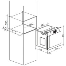 Artusi 60cm Electric Side Opening Built-In Oven Stainless Steel AOS652X hero image