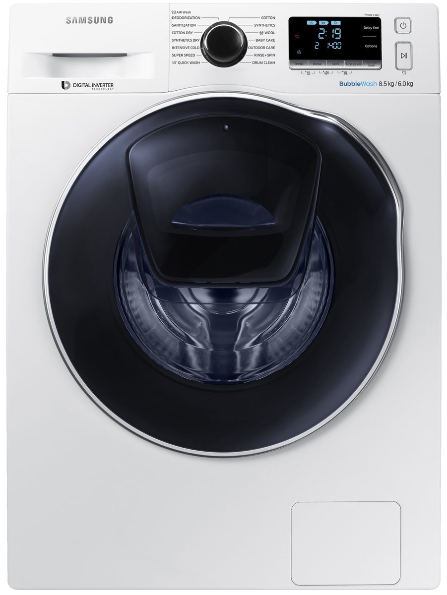 Samsung 8.5 kg washer dryer combo top