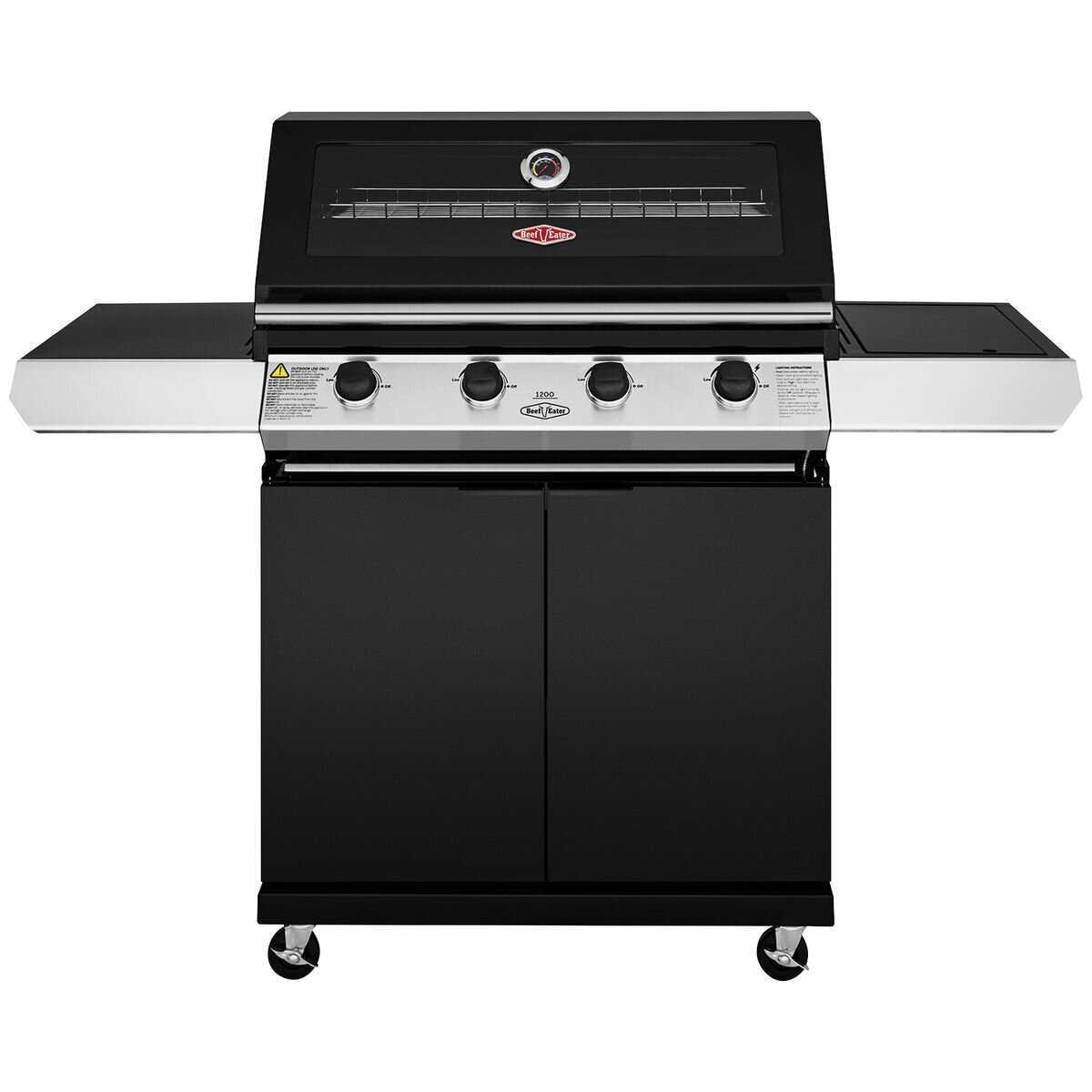 Beefeater 1200 Series 4 Burner LPG BBQ with Trolley & Side Burner BMG1241BB hero image