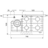 Brohn 75 cm Gas Cooktop Stainless Steel with Black Emamelled Inner Panel BRGC756BSF image NaN