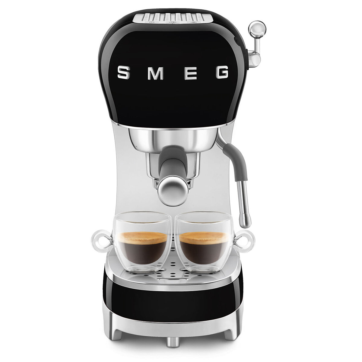 Smeg 50s Style Espresso Coffee Machine Black ECF02BLAU hero image