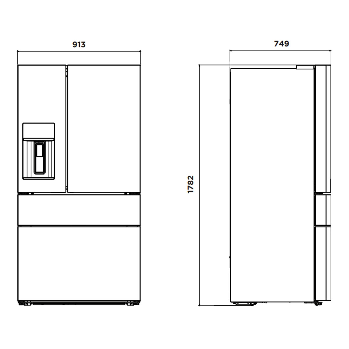 Westinghouse 609L French Door Fridge Stainless Steel WHE6170SB image 14